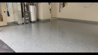 Chief's New Floor, Medium Gray Epoxy With FB-411 Flakes, 30 mil thickness