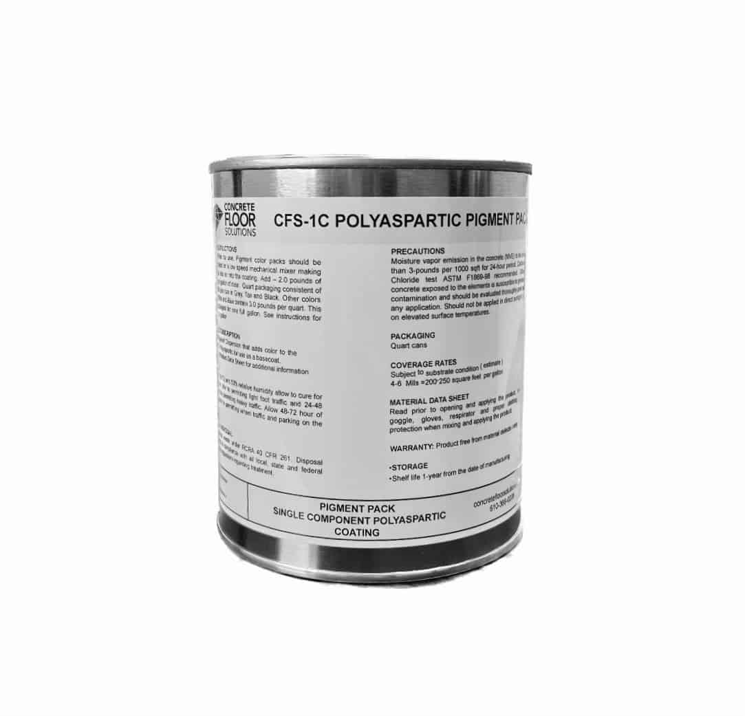 Polyaspartic Pigment For 1C Single Component - Best Concrete Floor